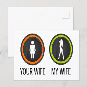 Your Wife My Wife Postcard