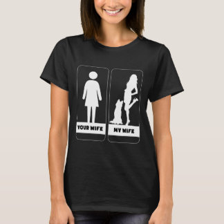 Your Wife My Wife Siberian Husky Dog T-Shirt