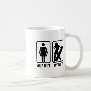 Your Wife My Wife Snowboarder - Female Boarder Gif Coffee Mug