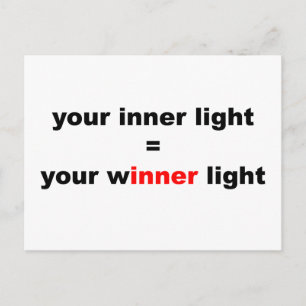 Your Winner Light Postcard
