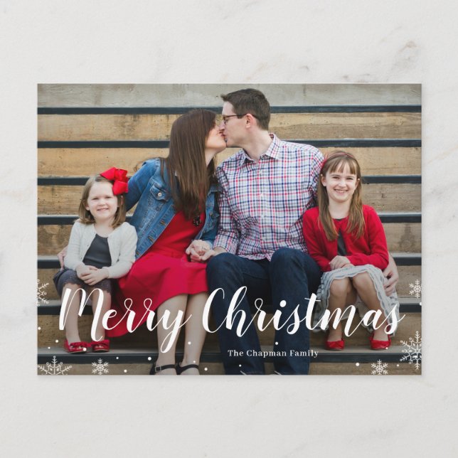 Your Winter Greeting Holiday Postcard (Front)