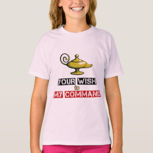 Your Wish is My Command Aladdin Lamp Design T-Shir T-Shirt