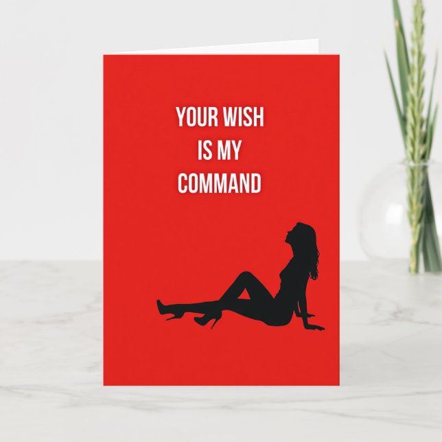 Your Wish My Command Hot Card (Front)