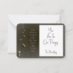 Your Word Is A Lamp & A Light Footprints Card