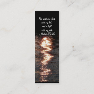 Your Word is a Lamp..-Bookmark Mini Business Card