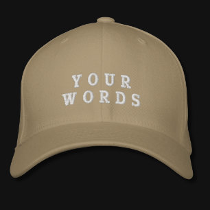 Your Word Khaki Embroidered Hat
