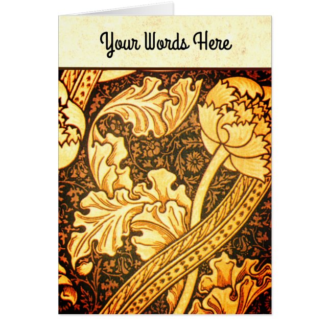 Your Words on Hand Made Paper with William Morris (Front)