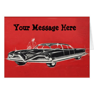 Your Words with Futuristic Black Sedan