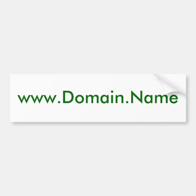Your www.Domain.Name Design Here Bumper Sticker (Front)