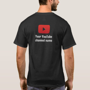 Your YouTube channel name, Logo T-Shirt
