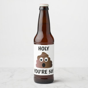 YOU'RE 50 BEER BOTTLE LABEL