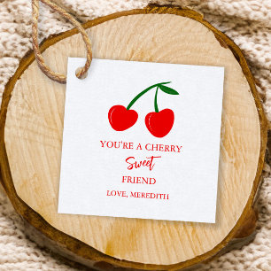 You're a Cherry Sweet Friend Valentine Favour Tags