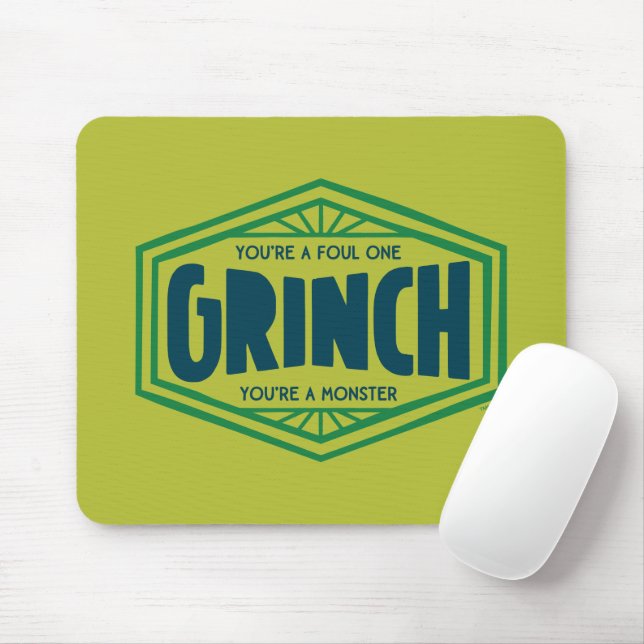 You're a Foul One Grinch Mouse Mat (With Mouse)