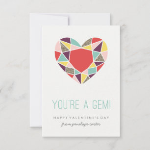 You're a Gem Classroom Valentine - Plum Invitation