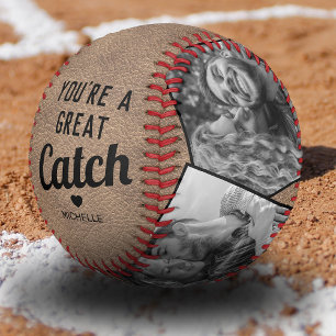 You're a Great Catch 4 Photo Gift Baseball