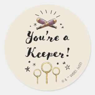 You're A Keeper Classic Round Sticker