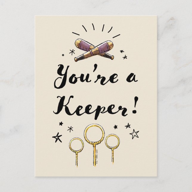 You're A Keeper Postcard (Front)