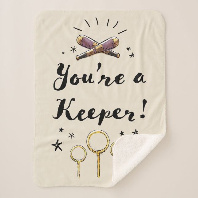 You're A Keeper Sherpa Blanket (Front)
