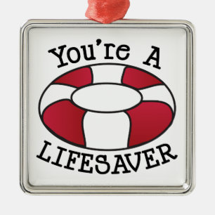 You're A Lifesaver Metal Tree Decoration