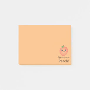 You're a Peach Sweet Kawaii Cute Funny Foodie Post-it Notes