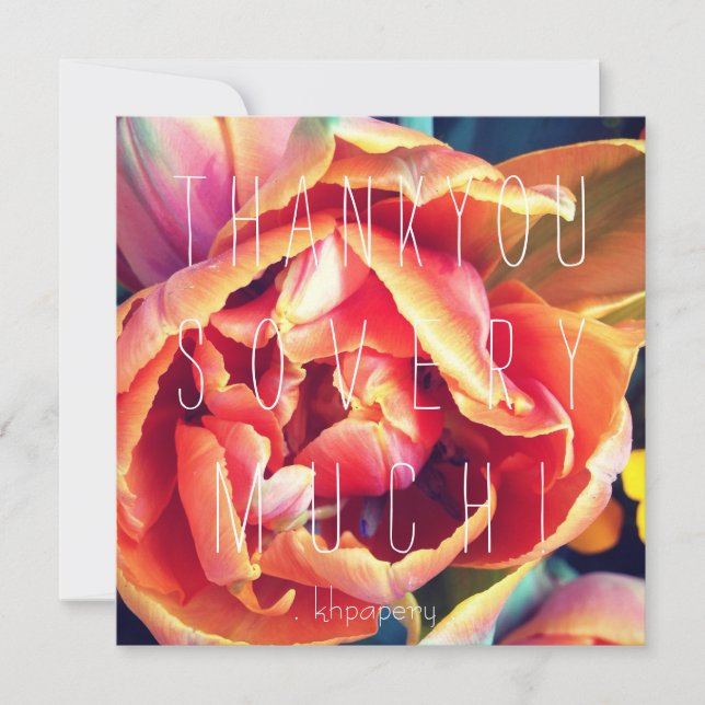 You're a Peach! Thank You Card (Front)