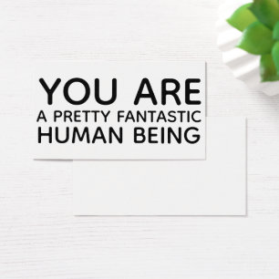 You're A Pretty Fantastic Human Gift Tag Enclosure