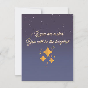 You're A Shine Bright Star  Card