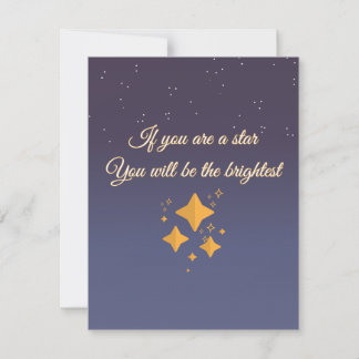 You're A Shine Bright Star  Card
