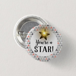 You're a star employee recognition award button
