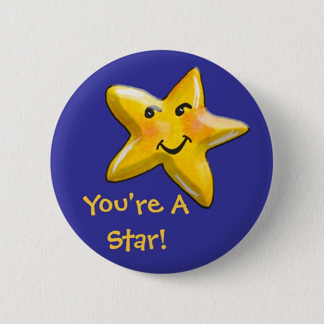 You're A Star Encouragement Button (Front)