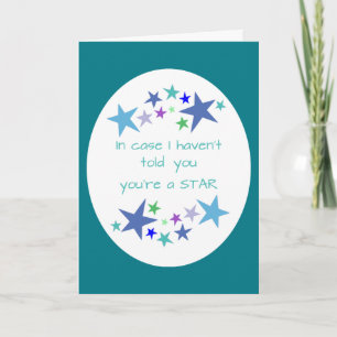 You're a Star, Fun Birthday Appreciation Card