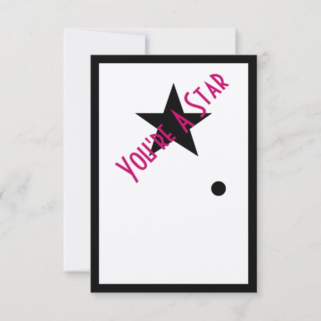 You're A Star Oscar Party Invitation (Front)