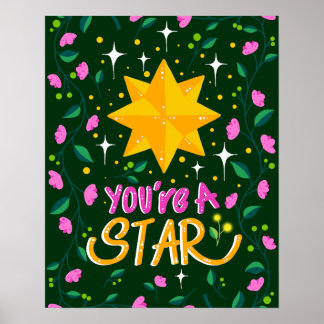You're a Star - Pink Poster
