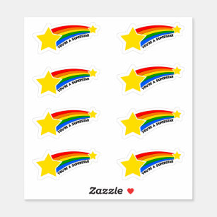 You're a Superstar Sticker Sheet Stars and Rainbow