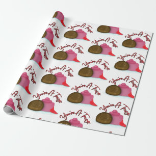 You're A Treat Filled Strawberry Valentine's Day Wrapping Paper