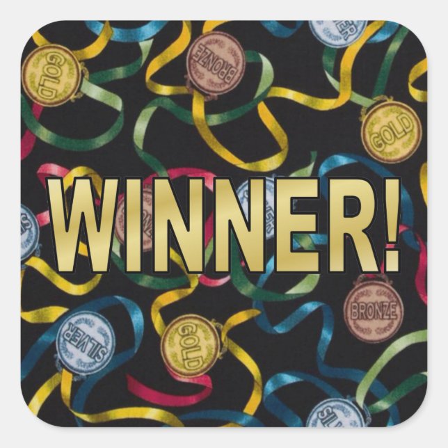You're a Winner! Sticker (Front)