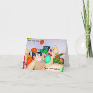 You're All Grown Up Boys Fun Graduation Card