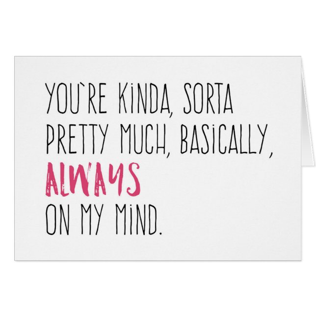 You're Always On My Mind (Front Horizontal)