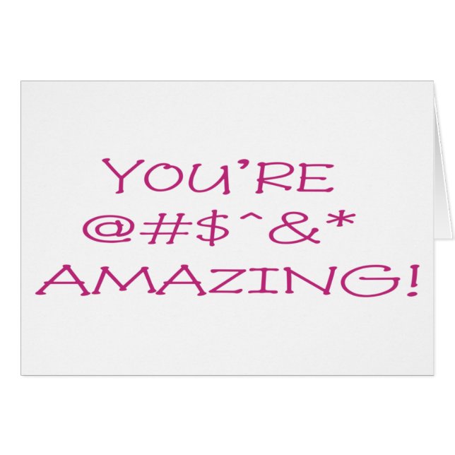 You're Amazing (Front Horizontal)