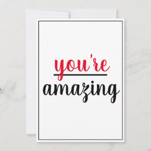 You're Amazing Kind Gesture Wonderful Person Thank You Card