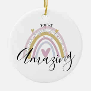 you're amazing positive affirmation gift for mom ceramic tree decoration