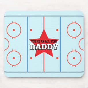 You're an All Star Hockey Rink Personalised Gift Mouse Mat