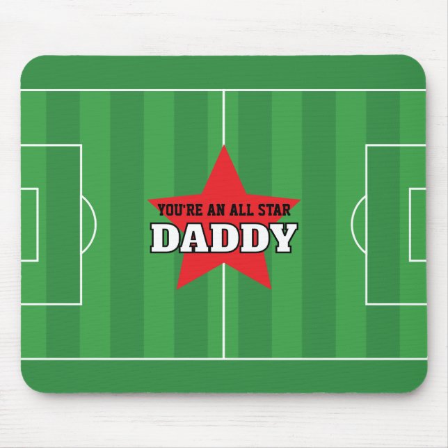 You're an All Star Soccer Field Personalised Gift Mouse Mat (Front)