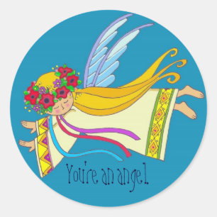 You're an Angel Classic Round Sticker