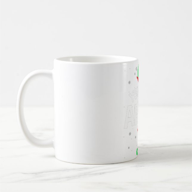 You're An Angry Christmas Elf Lover Matching Famil Coffee Mug (Left)