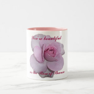 You're as Beautiful as the Rose of Sharon Two-Tone Coffee Mug