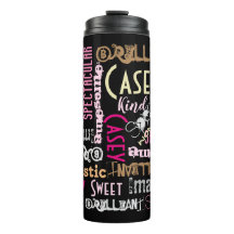 You're Awesome Personalise Name Words Pink & Black