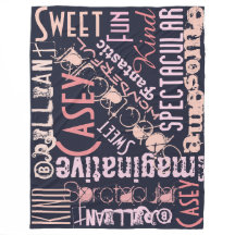 You're Awesome Personalised Names Words Navy Pink