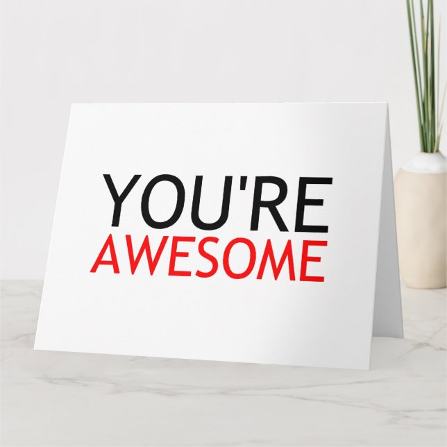 YOU'RE AWESOME THANK YOU CARD (Front)