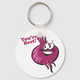 Youre Beat funny beet cartoon Key Ring